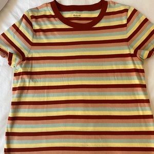Madewell Multi-Colored Stripe Tee